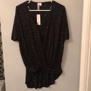 Francesca's Collections Tops - BRAND NEW Black Criss Cross Top Francesca's Collections Tops - BRAND NEW Black Criss Cross Top